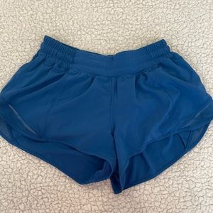 Blue Lulu Lemon shorts- size 6